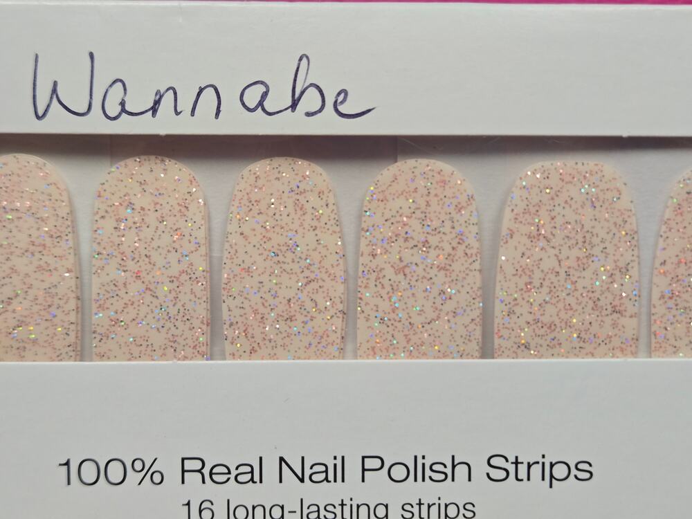 Color Street Wannabe Nail Polish Strips Glitter